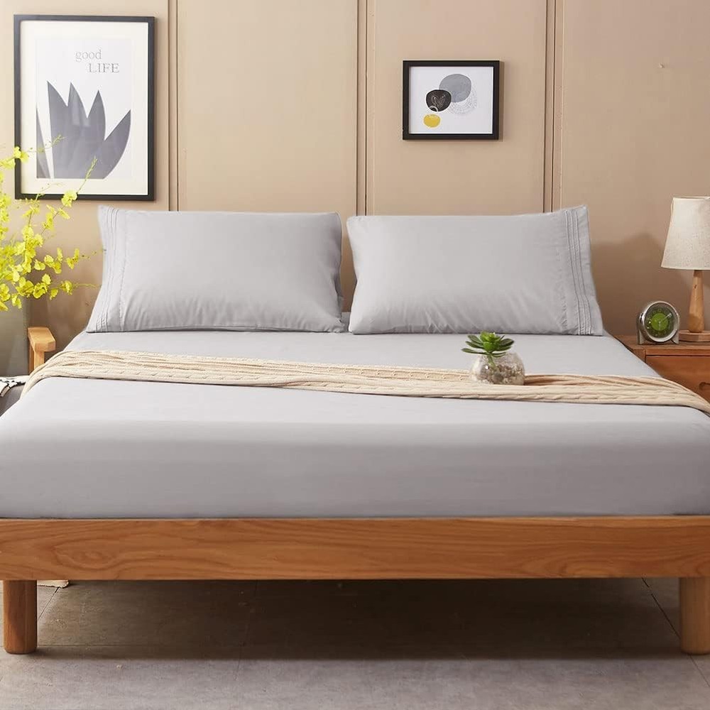 Bed Sheet Set Super Soft Microfiber 1800 Thread Count Luxury Egyptian Sheets