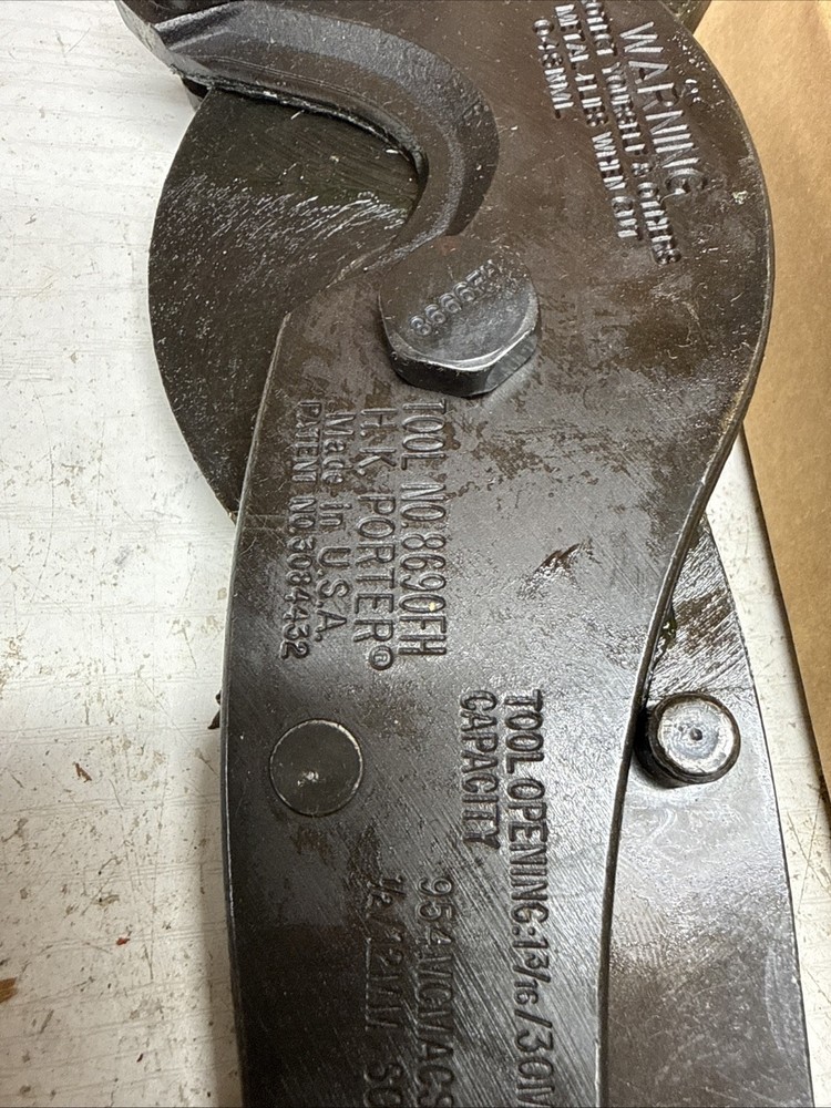 H.K. Porter Replacement Cable Cutters Head 8690Fh NIB