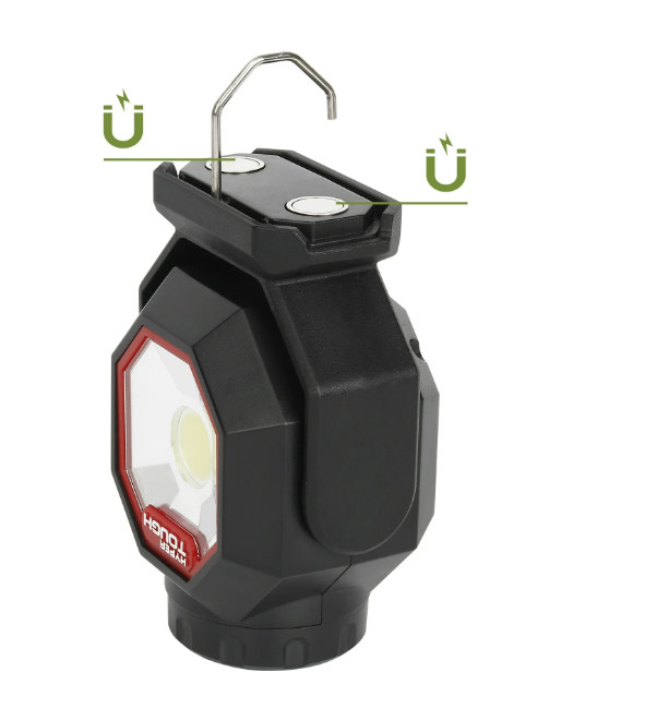 Hyper Tough 500 Lumen Rechargeable Compact Work Light, Integrated LED