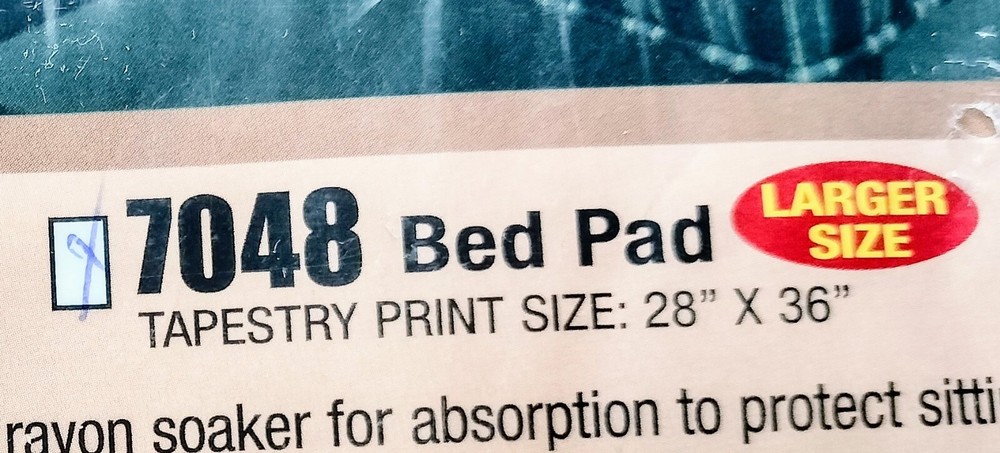 Protective Bed Pad - Polylster w/ Poly Rayon Soaker for Absorbtion