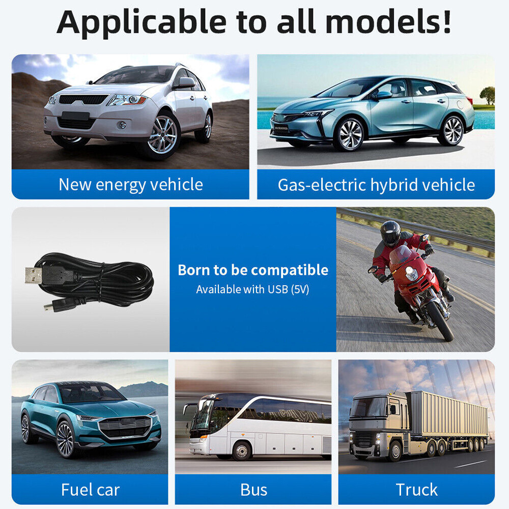 Digital GPS Speedometer HUD Car Truck Motorcycle Head Up Display Odometer MPH