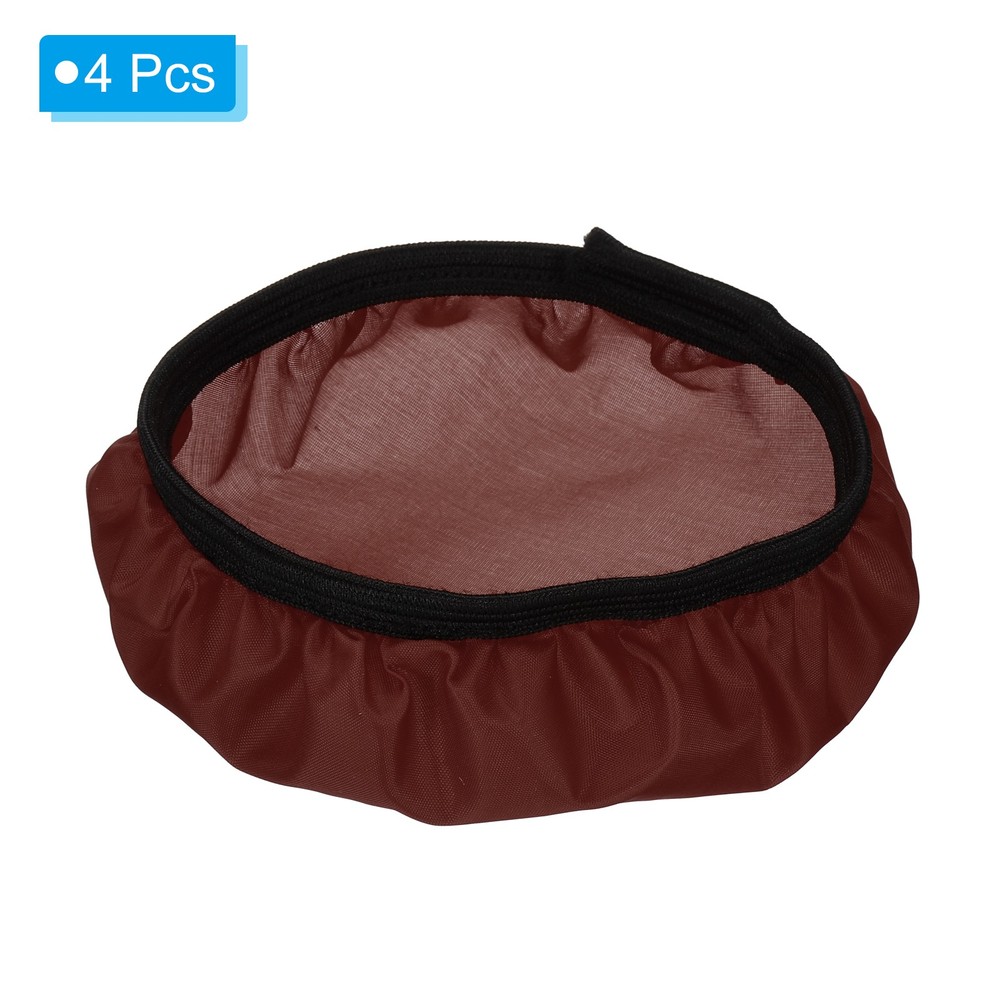 7" 18cm soft diffuser lamp cover, 4pcs fabric diffuser, brown