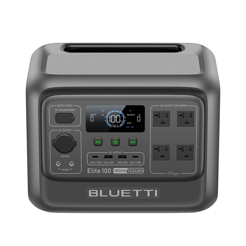 BLUETTI Elite 100 V2 1800W 1024Wh Portable Power Station Off-Grid Power 10ms UPS