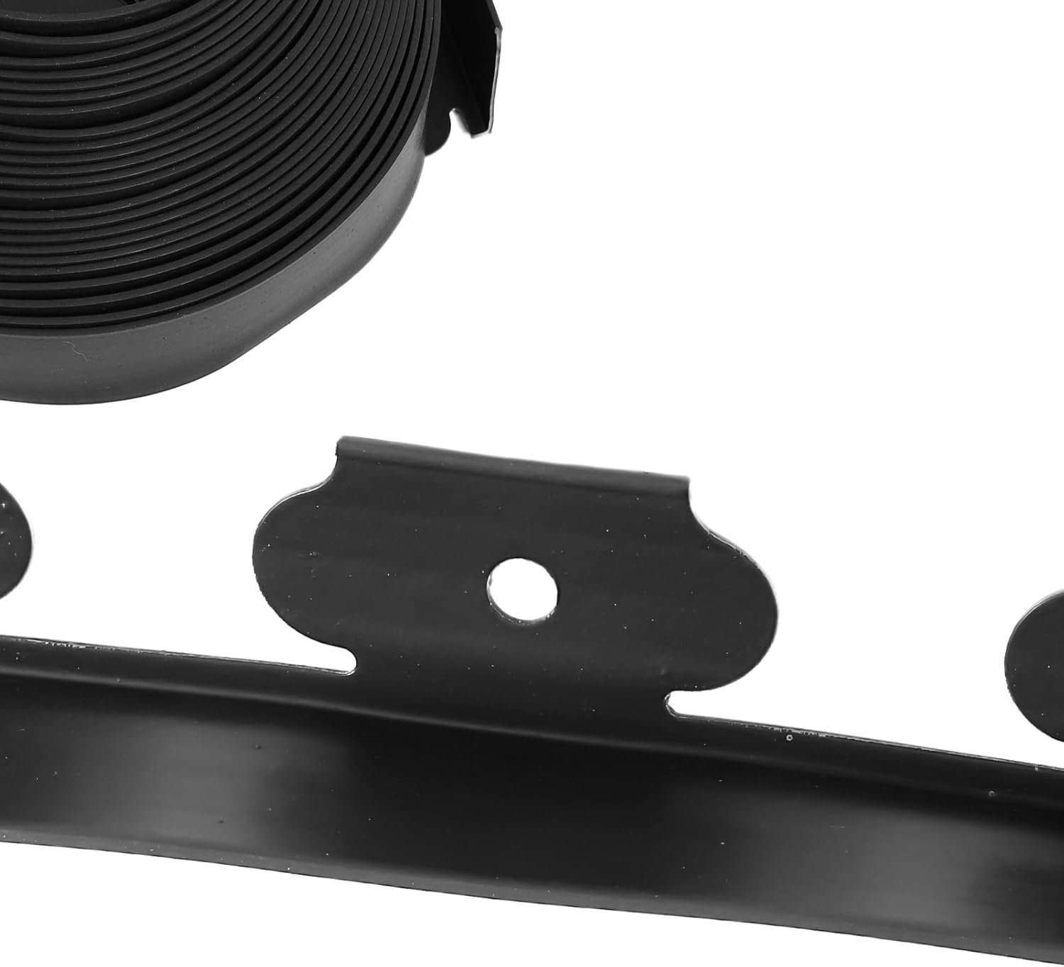 Landscape Edging 100ft x 1.5 in L-Shaped Plastic Garden Border No Dig Black