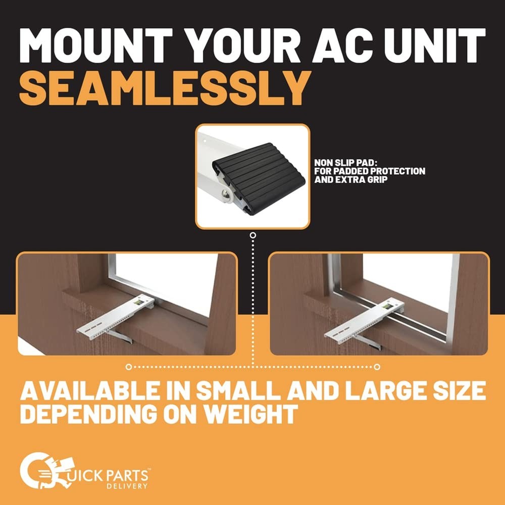 AC160 Window AC Support Bracket , Strong English Screws-Adjustable Support Ex...