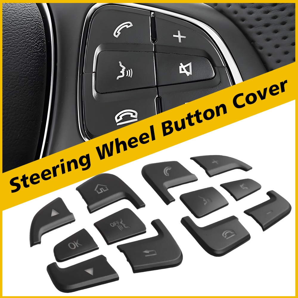 Steering Wheel Multi-Function Button Cover for Mercedes-Benz C300 2015-2019