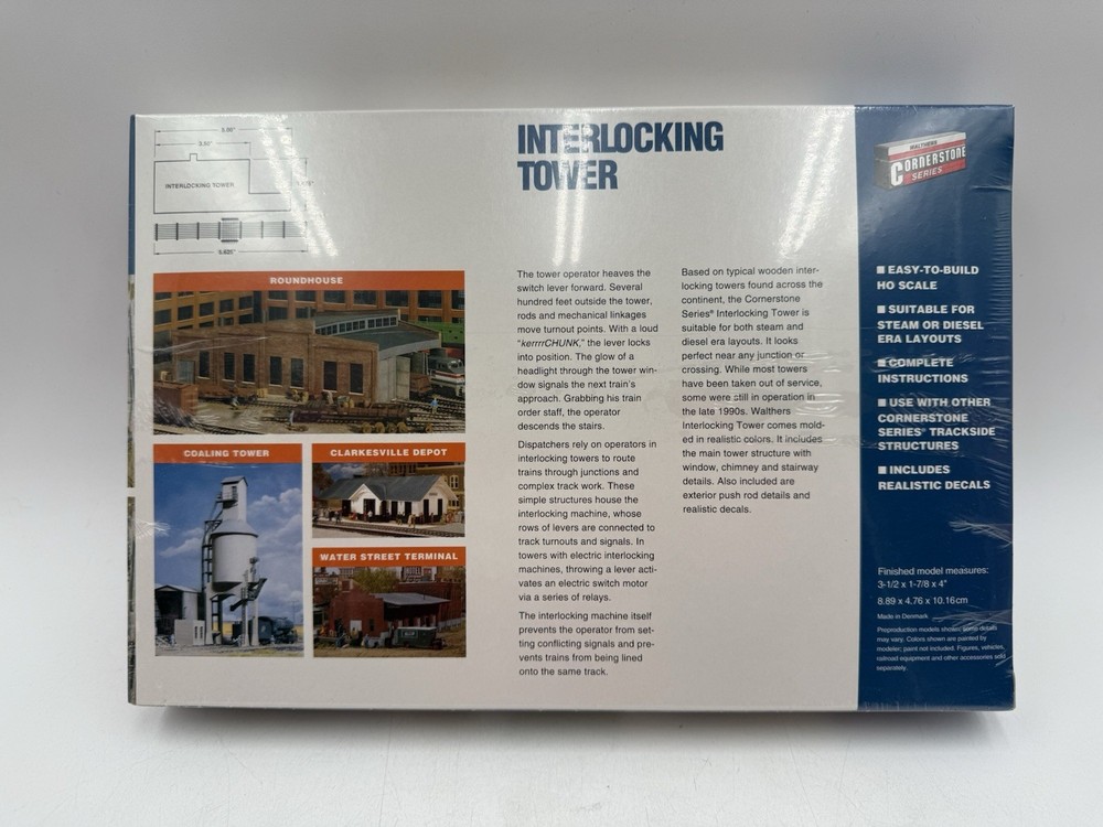 Walthers Cornerstone #933-3071 HO Scale Structure Kit Interlocking Switch Tower