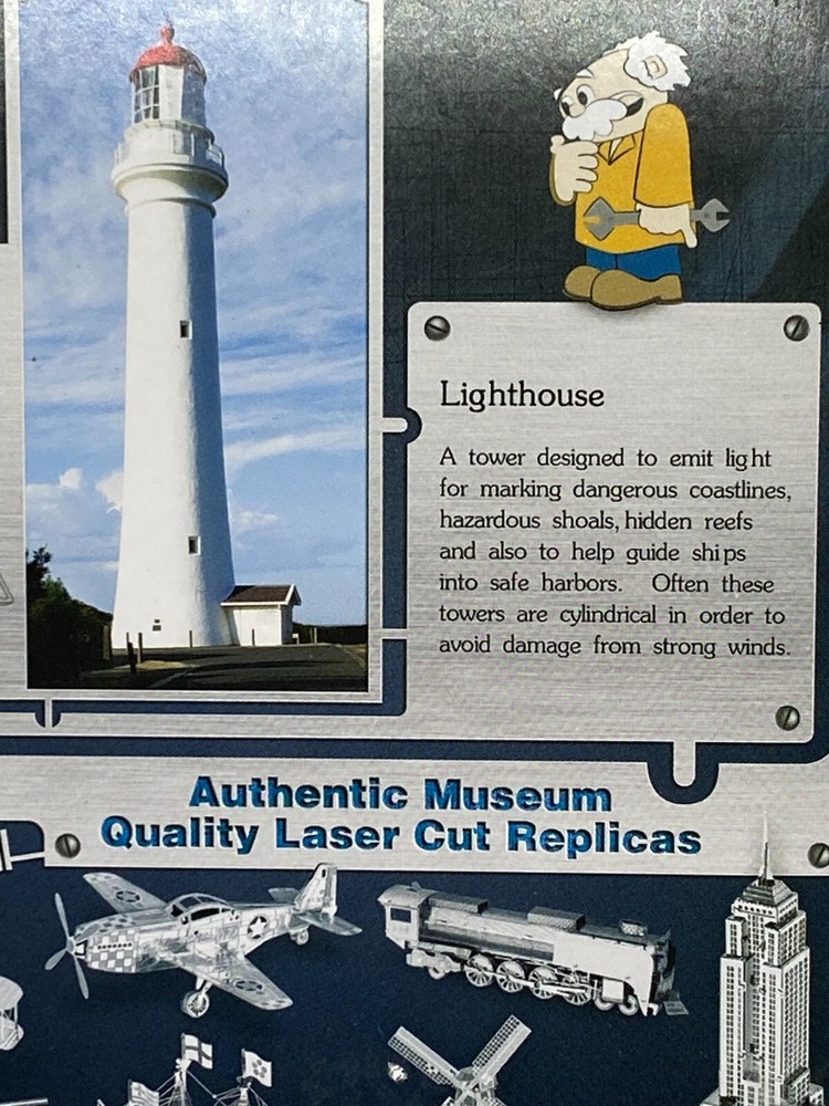 Metal Earth Lighthouse 3D Puzzle Museum Quality Micro Model