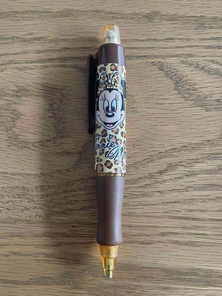 Minnie Mouse Leopard Mechanical Pencil Brown #de9250