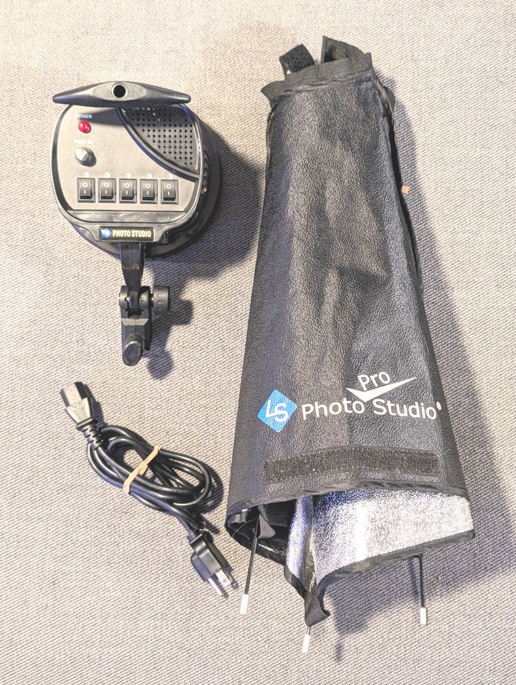 LS Photo Studio Pro C5 (5) Socket Light Holder and Soft box Bundle