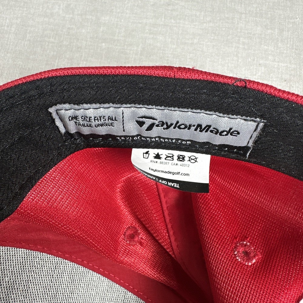 TaylorMade RSi Golf Adjustable Hat Red Logo Cap Strapback #mishitshappen