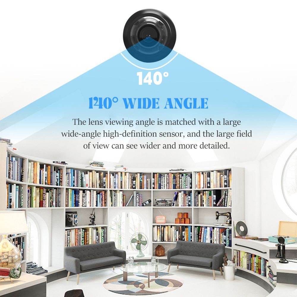 Smart Mini WiFi Camera Wireless 1080PHD Night Motion Detection Cam Home Security