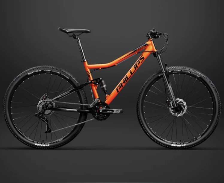 Philips soft tail mountain bicycle dual shock absorption speed change to work