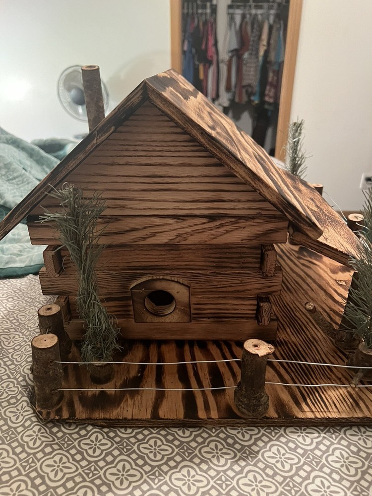 Hand Crafted Oak Bird House