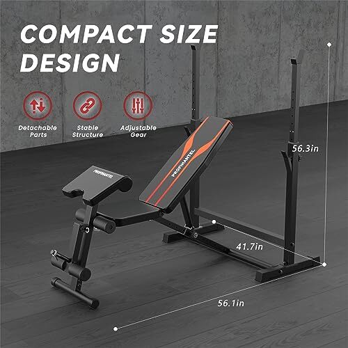 PROFIHANTEL OLYMPIC WORKOUT BENCH BENCH PRESS MULTI FUNCTIONAL - Scratch & Dent