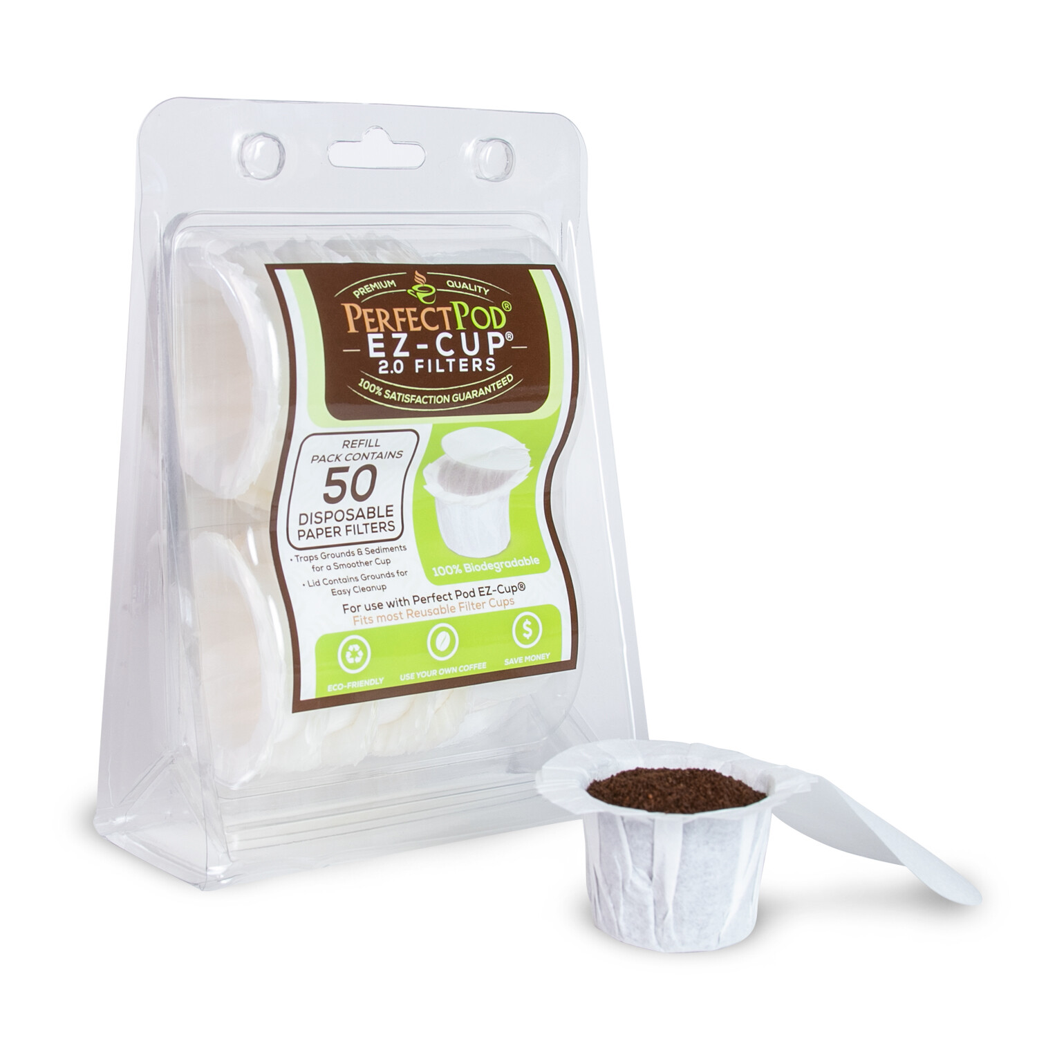 500-Ct EZ-Cup 2.0 Disposable Coffee Filter for Keurig Single Cup K-Cup Pods