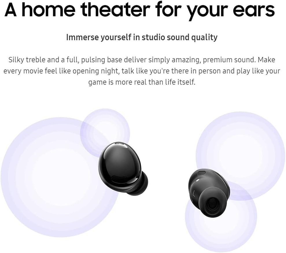 Samsung Galaxy Buds Pro True Wireless Earbuds, Phantom Black
