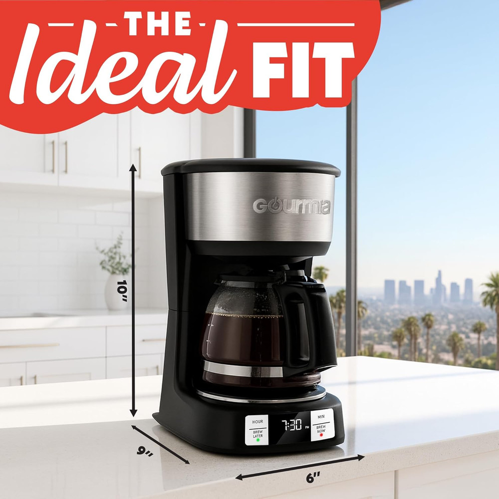 Drip Coffee Maker – 5 Cup One-Touch Brew Pause & Serve Adjustable 4 Hr Keep Warm