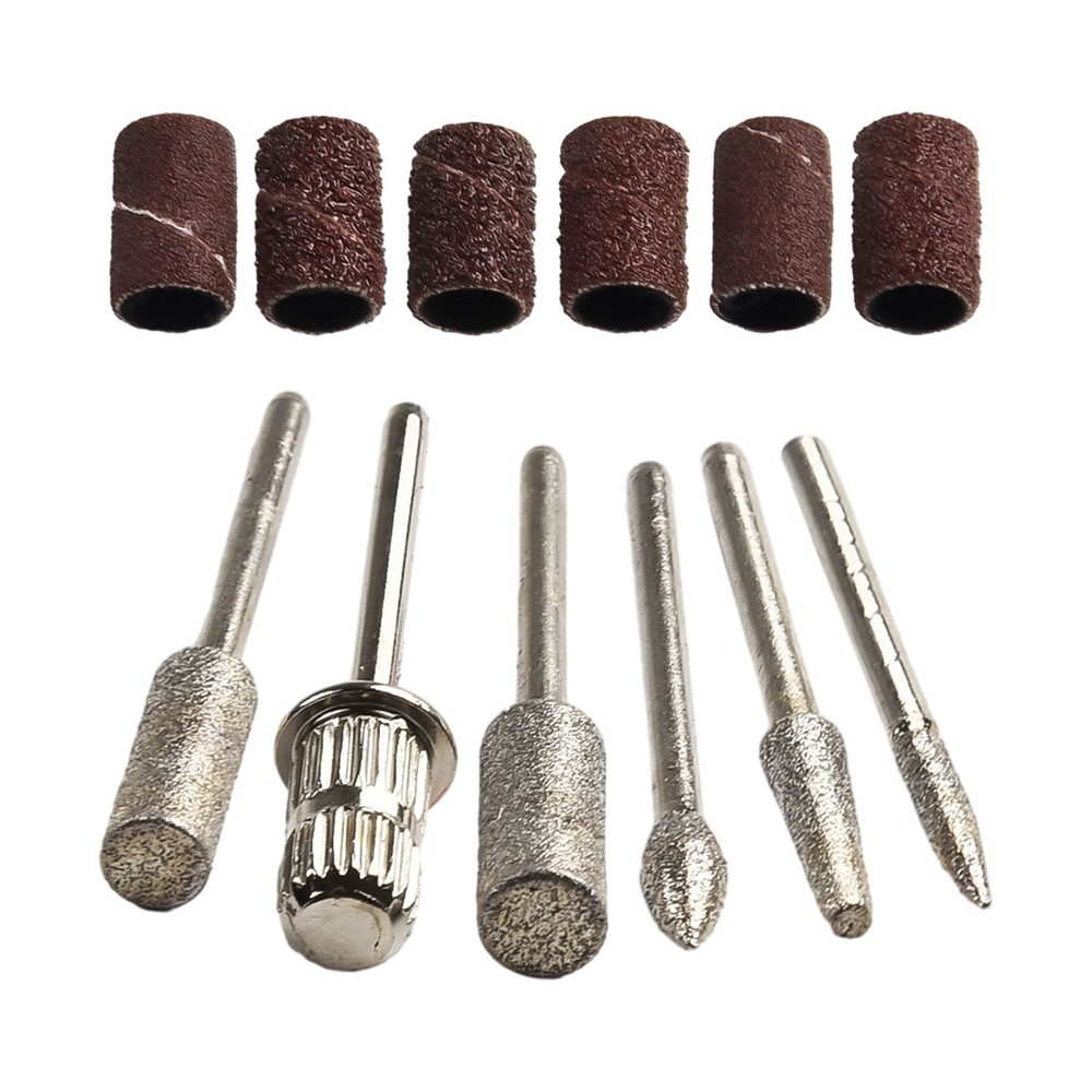 12pcs Electric Nail Drill Bits File Tool Manicure Machine Grind Head Tools Pack