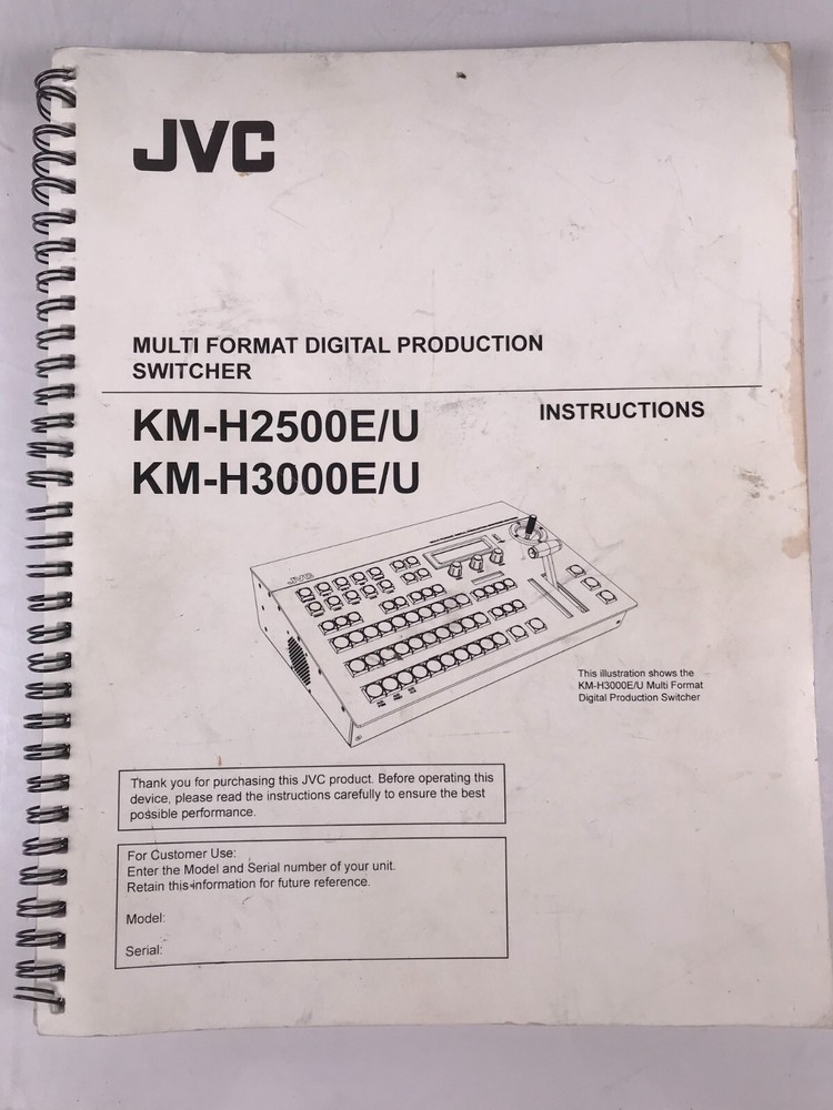 USED JVC KM-H3000 H3000U Multi Level Effects HD Switcher