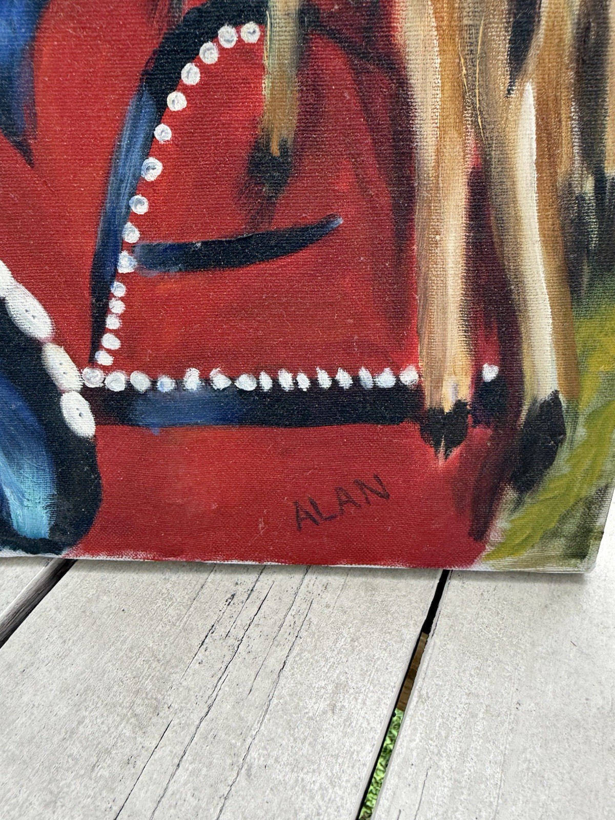 Northwest Coast Large Original Paintings On Canvas both Signed