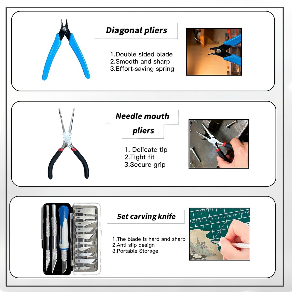 3D Printer Tools Kit,214 PCS 3D Printing Accessory Tools Kit with Password Lo...