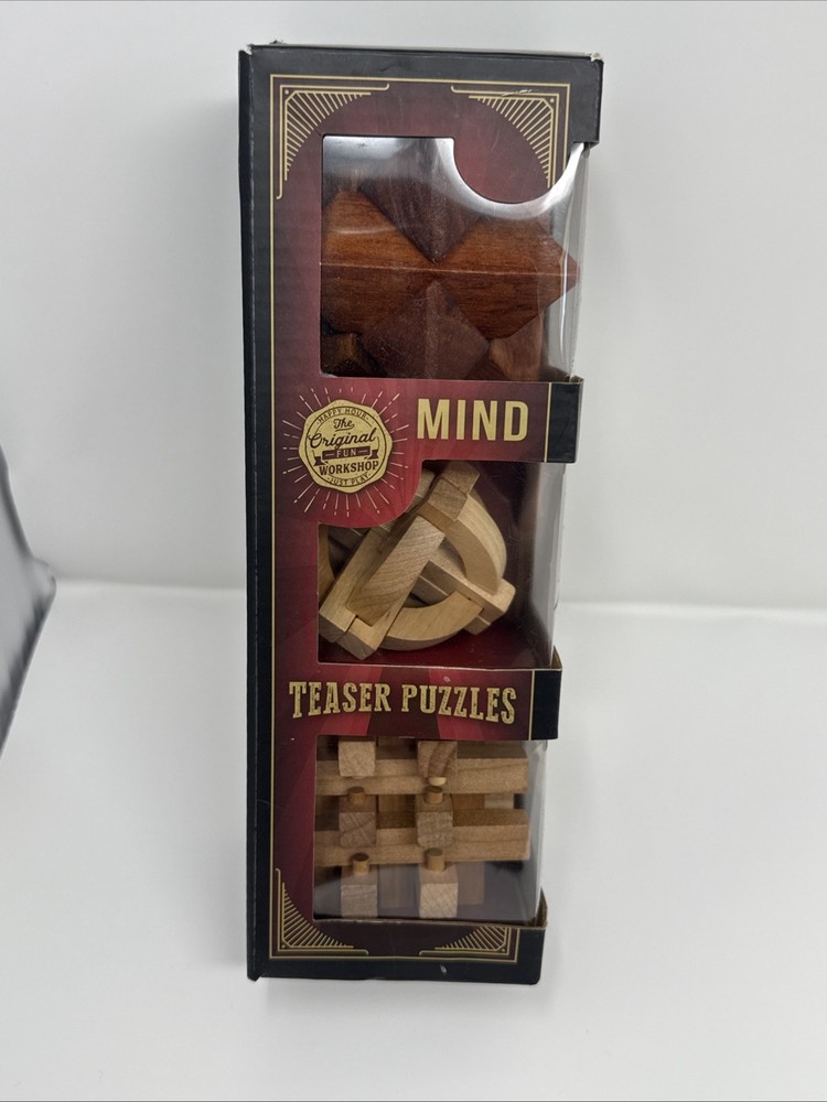 The Original Fun Workshop Mind Teaser Puzzles Game Solution NEW IN BOX!