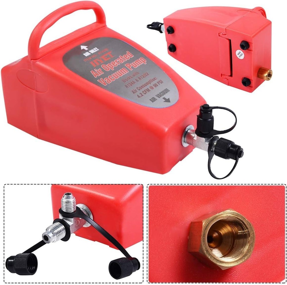 Multi-Purpose 4.2CFM Vacuum Pump - Fast Vacuum for Refrigerators & AC Systems