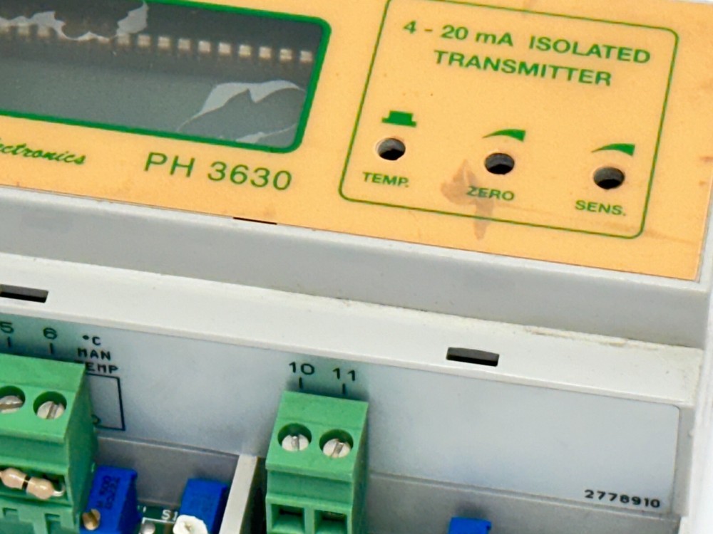 B&C Electronics PH3630 2-Wire DIN Rail pH Transmitter 2778910