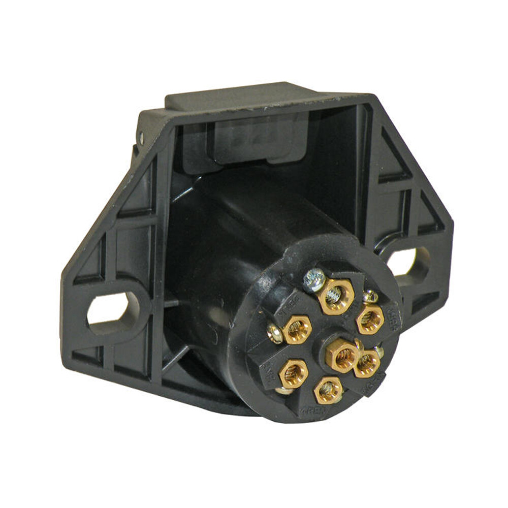 7-Way Round-Pin Car-End Socket - Pollak (11-723)