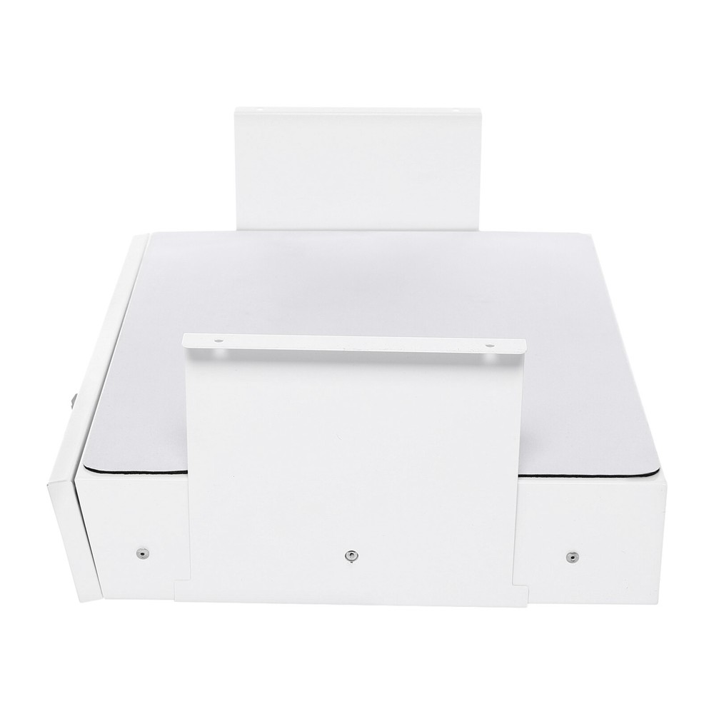 Under Desk Mounted Sliding Pull-out Storage Drawer With Computer Pad White USA
