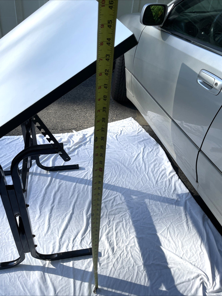 White Drafting Craft Art Desk Tilting Table 42"x30" Adjustable Settings