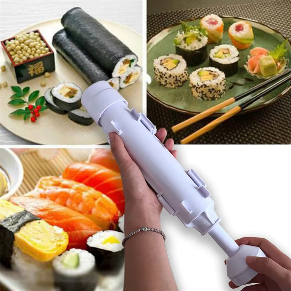 Quick Sushi Maker 1Pcs Roller Rice Mold Vegetable Meat Rolling Gadgets DIY
