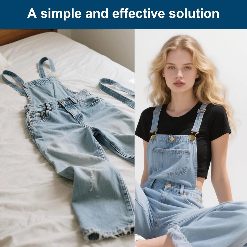 6 Sets Durable Metal Overall Buckles Replacement, Overall Clasp Replacement