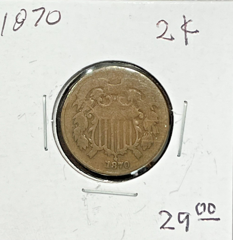 1870 Two Cent Piece