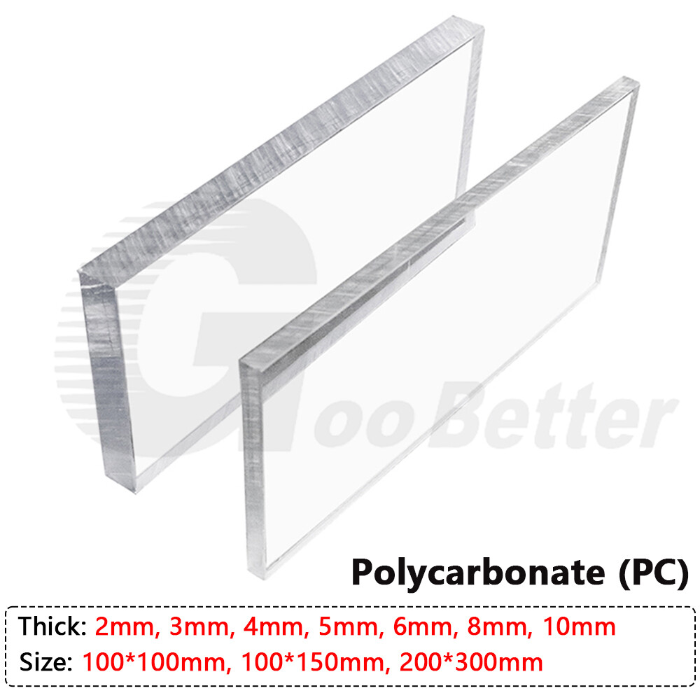 Clear Polycarbonate PC Sheet Solid Plastic Plate Greenhouse Panels 2-10mm Thick