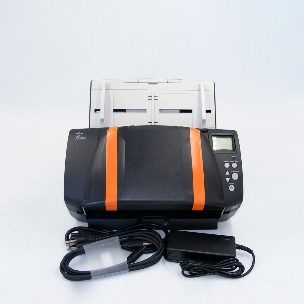 Fujitsu fi-7160 Document & Image Duplex Scanner w/ Power Supply & USB (Grade A)