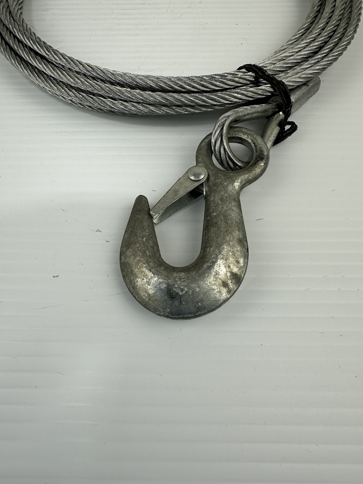 Boat Trailer Winch Cable 7/32 with Hook 25' Long Steel