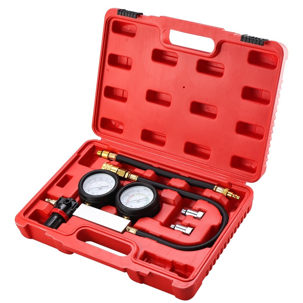 Cylinder Leak Down Tester Gasoline Engine Compression Leakage Detector Tool