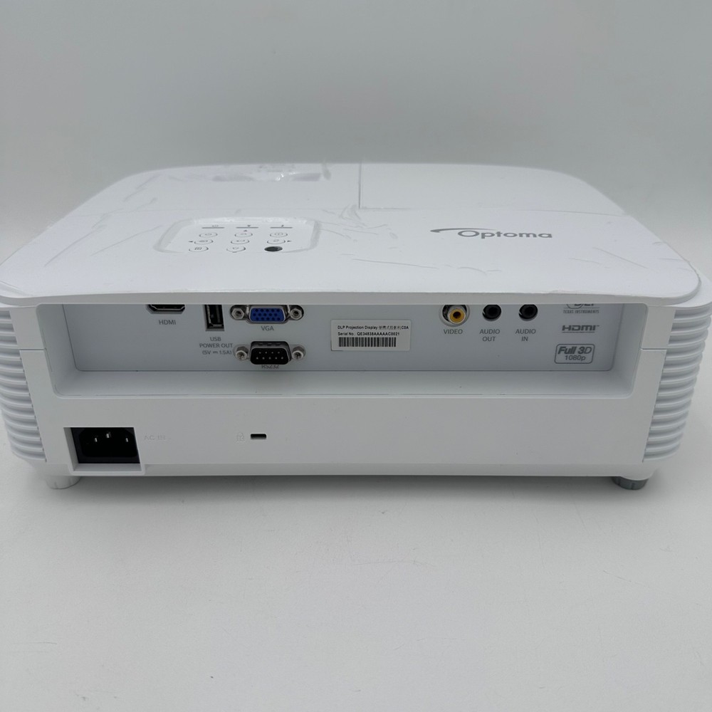 Optoma Full 3D DLP Projector (DAEHSSH) - HDMI - Tested Working