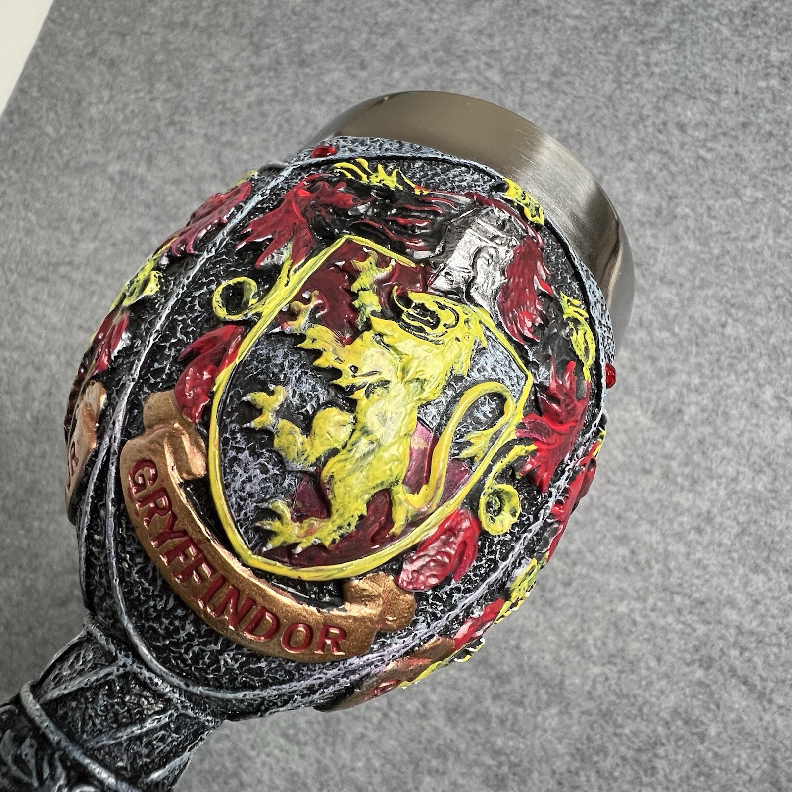 Harry Potter Gryffindor 7” Stainless Steel Resin Decorative Goblet