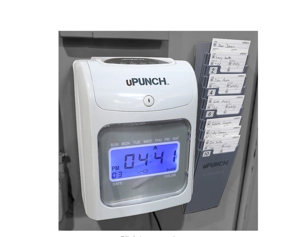 UPunch™ UB2000 Electronic Calculating Punch Card Time Clock Bundle