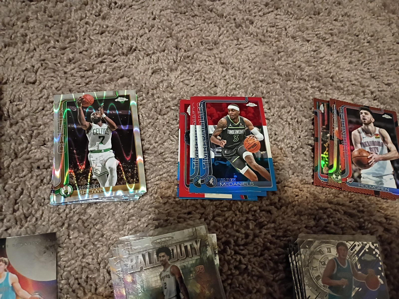 2025-26 Topps Chrome Basketball Parallel Insert Lot Knueppel LeBron Aprox 350