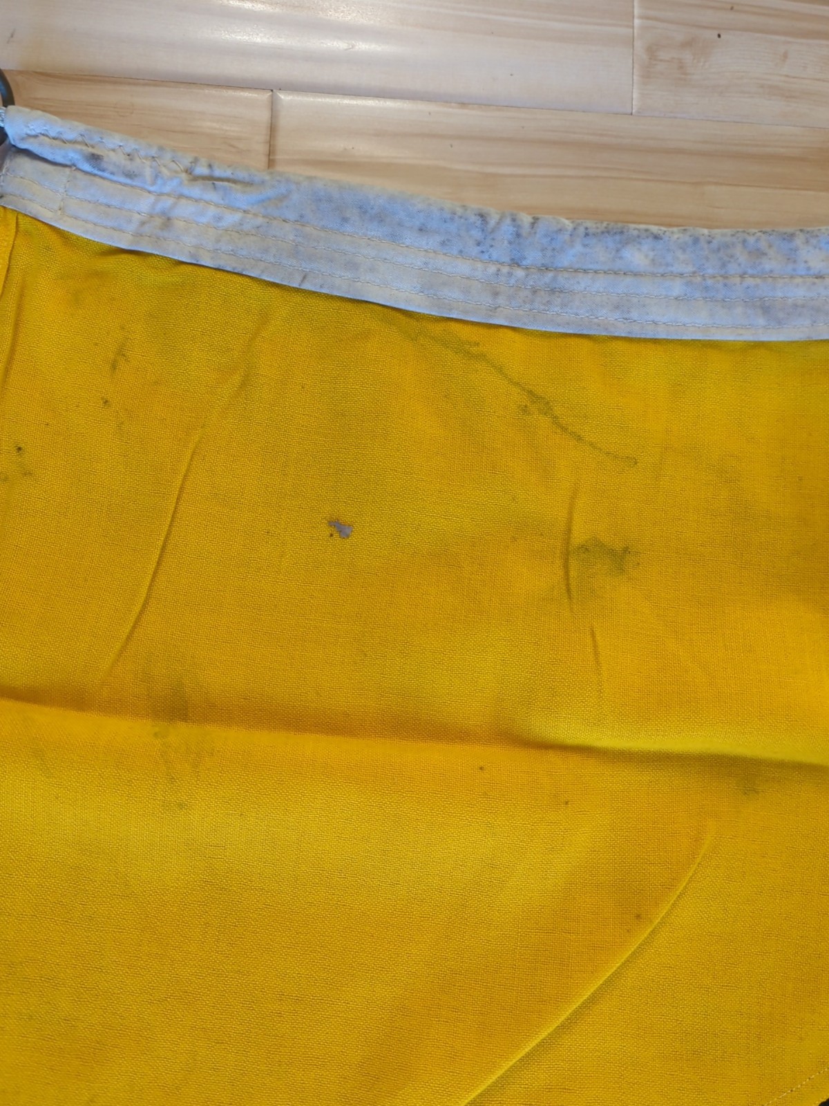 Salvaged Vintage Nautical International Signal Flag I (India) With Clasp 32x36"