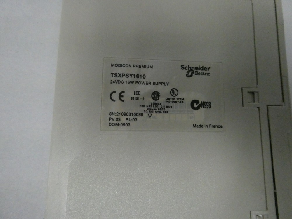 Schneider TSXPSY1610 Modicon Premium Power Supply Module 24vdc 16w