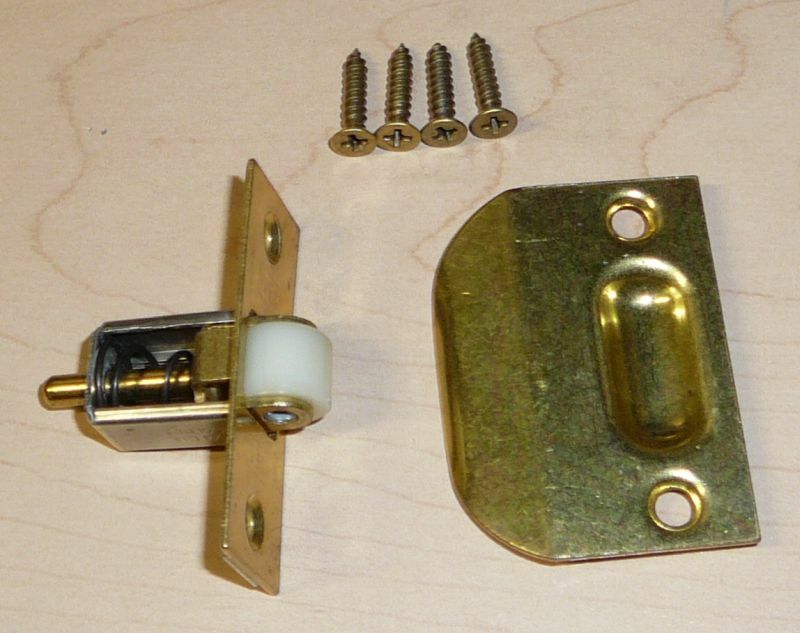 Roller Catch for Closet Door - Brass Color