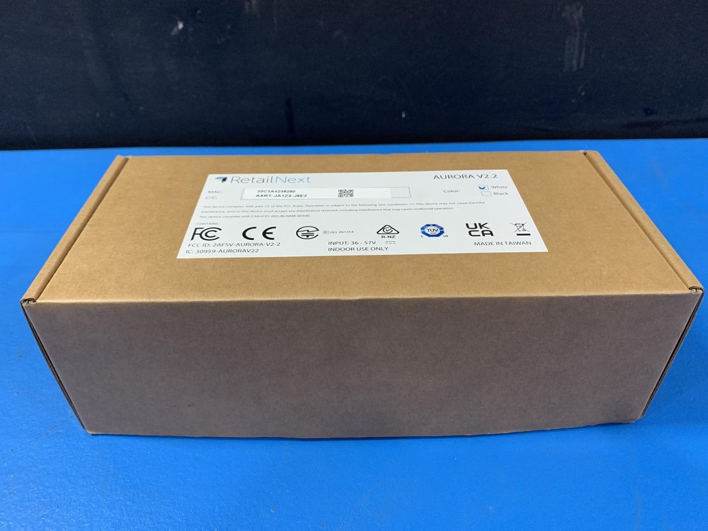 RetailNext Aurora V2.2 IN Store Analytics High Def Camera Sensor - White