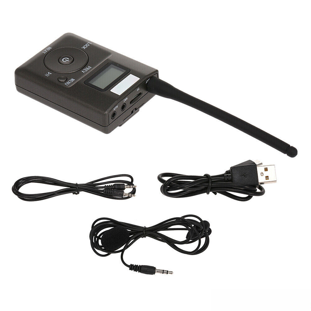 HDR-831 Digital FM Transmitter - Portable Stereo Mic 500M Range