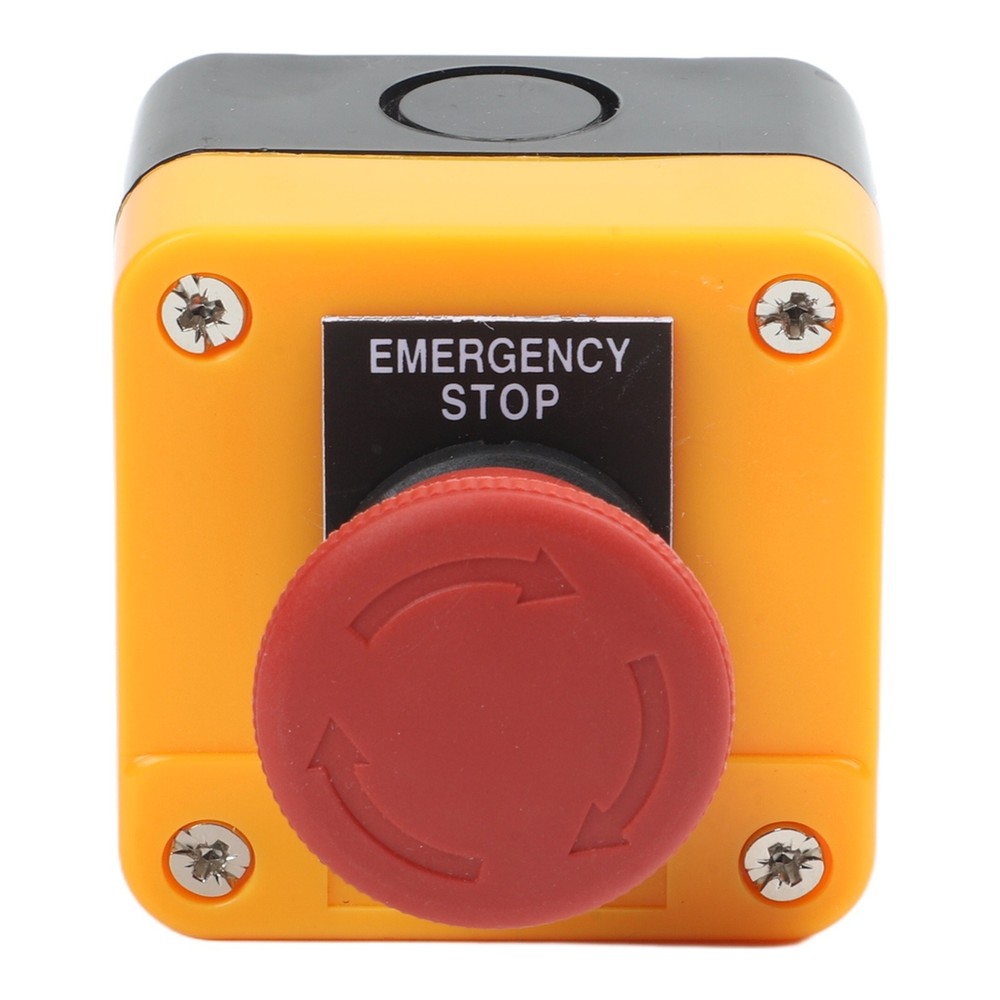 Waterproof 10A Latching E Stop Push Button Switch with 22mm Mount Hole