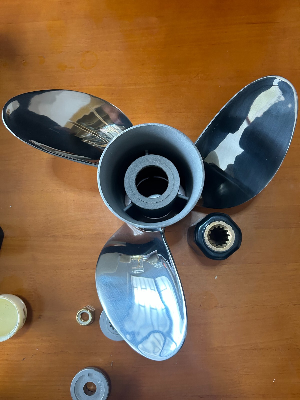 13.5*20P raker 15 spline Stainless Boat propeller for yamaha and OMC 70-90hp